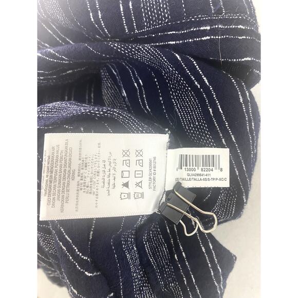 BCBG Max Azaria Navy Cream Kimono Style Jacket Size XS/Small - Picture 14 of 14